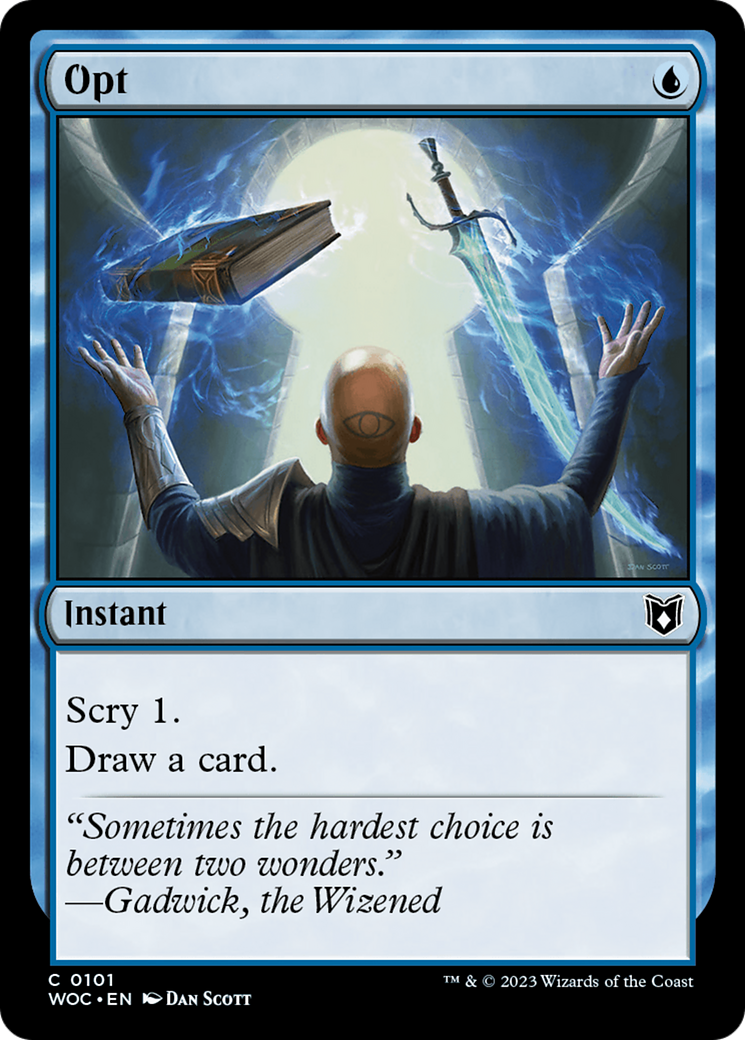 Opt (WOC-101) [Wilds of Eldraine Commander]