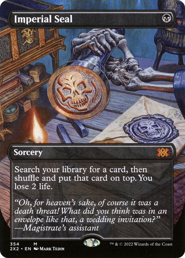 Imperial Seal (2X2-354) [Double Masters 2022] (Borderless) Foil