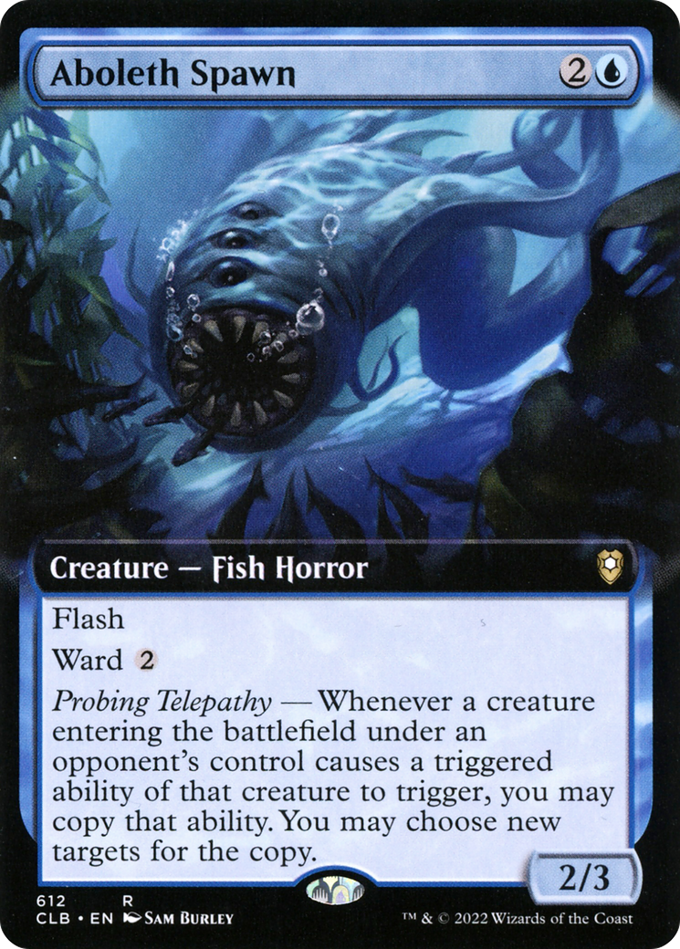 Aboleth Spawn (Extended Art) (CLB-612) [Commander Legends: Battle for Baldur's Gate]