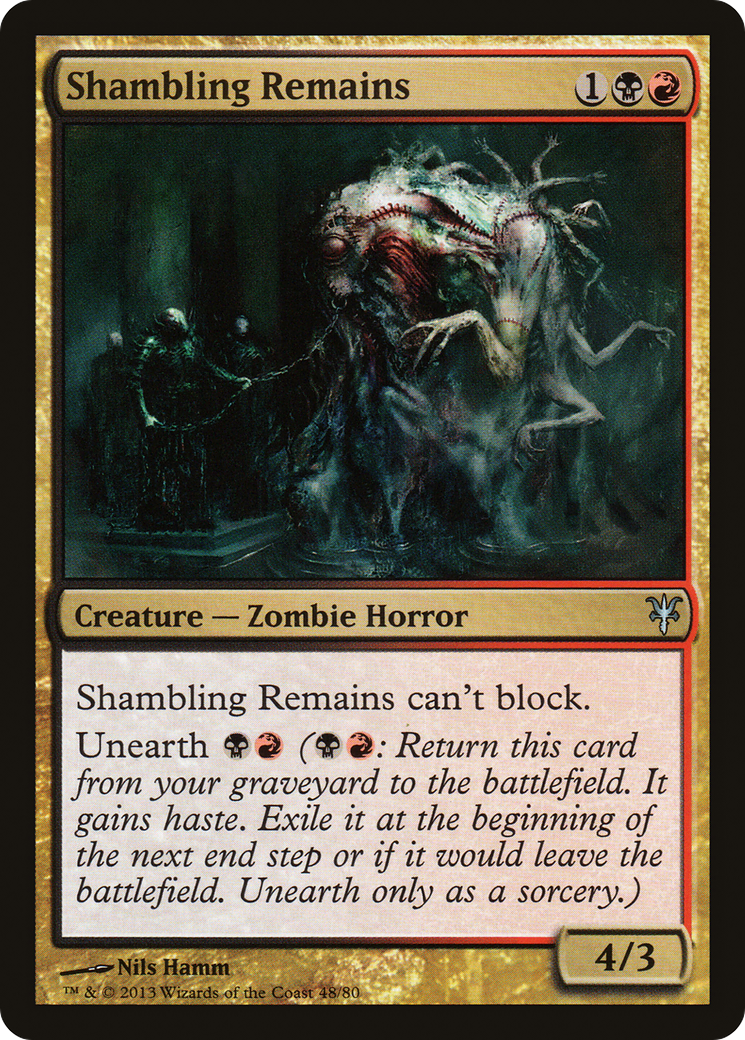Shambling Remains (DDK-048) [Duel Decks: Sorin vs. Tibalt]