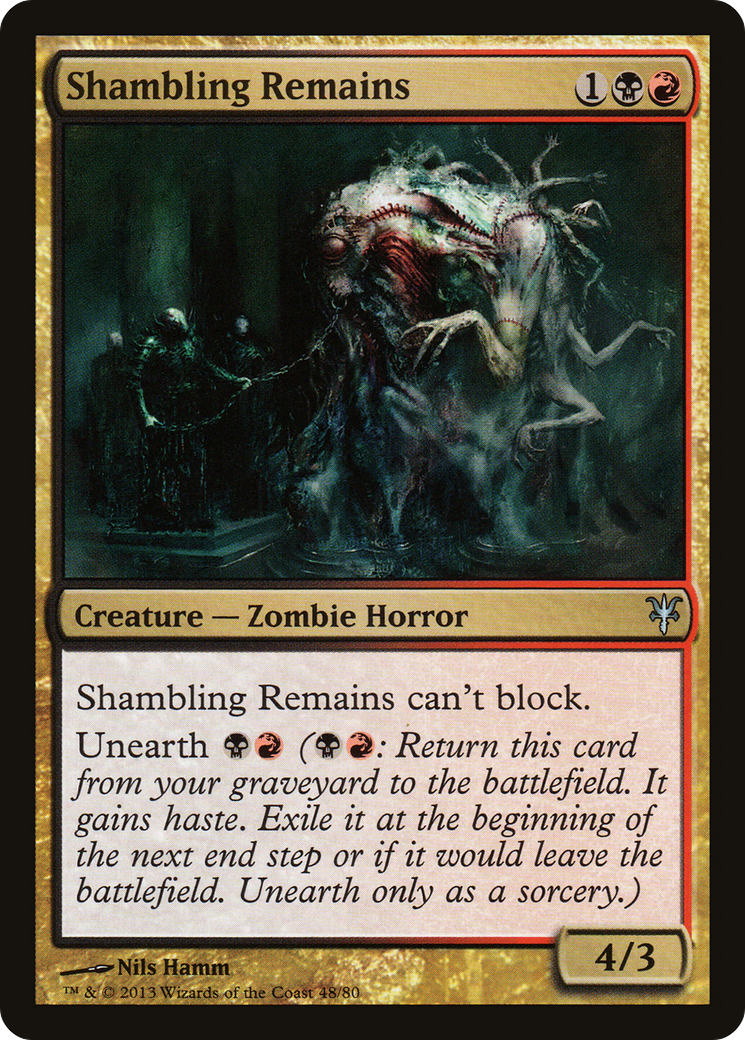 Shambling Remains (DDK-048) [Duel Decks: Sorin vs. Tibalt]
