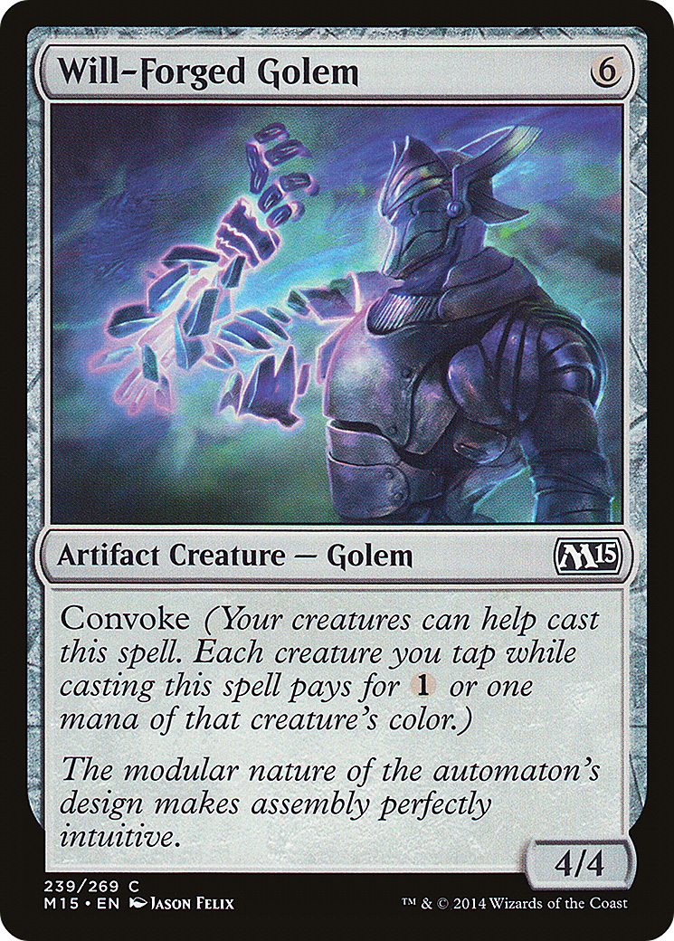 Will-Forged Golem (M15-239) [Magic 2015]