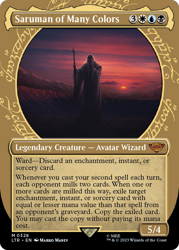 Saruman of Many Colors (LTR-328) [The Lord of the Rings: Tales of Middle-earth]: (Showcase) (Borderless)