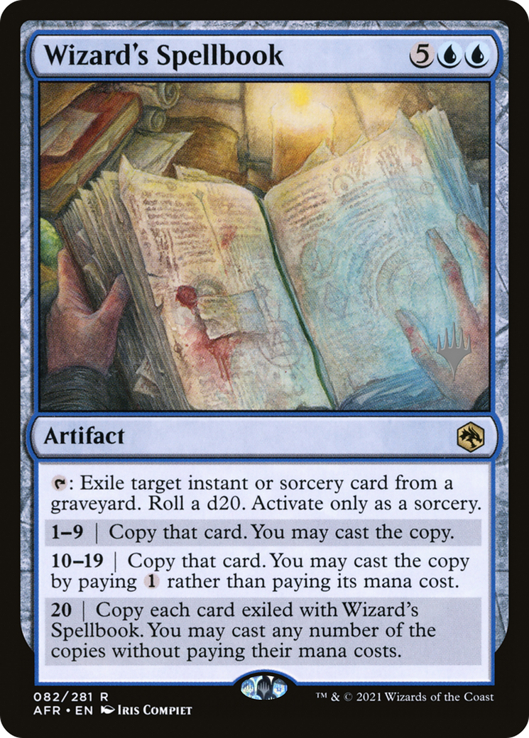 Wizard's Spellbook (PPAFR-82P) [Adventures in the Forgotten Realms Promos] Foil