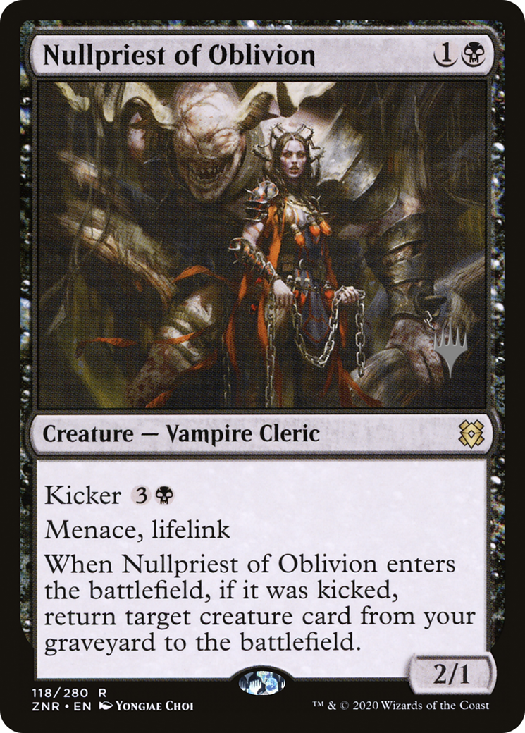 Nullpriest of Oblivion (PPZNR-118P) [Promo Pack: Zendikar Rising Promos]
