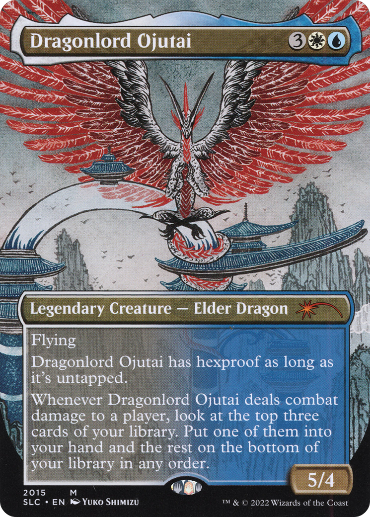 Dragonlord Ojutai (SLC-2015) [Secret Lair 30th Anniversary Countdown Kit] (Borderless) Foil