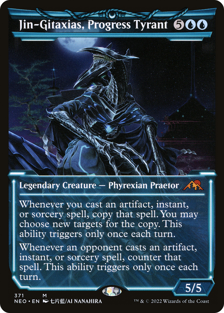 Jin-Gitaxias, Progress Tyrant (Showcase) (NEO-371) [Kamigawa: Neon Dynasty] Foil