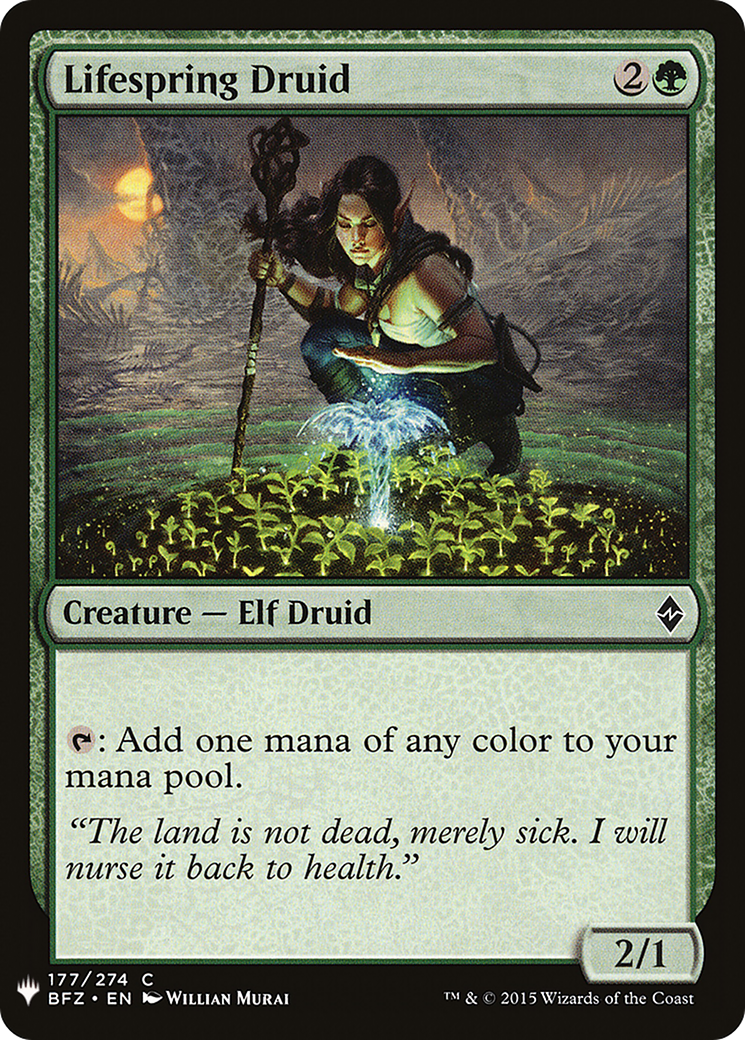 Lifespring Druid (LIST-BFZ-177) [The List]