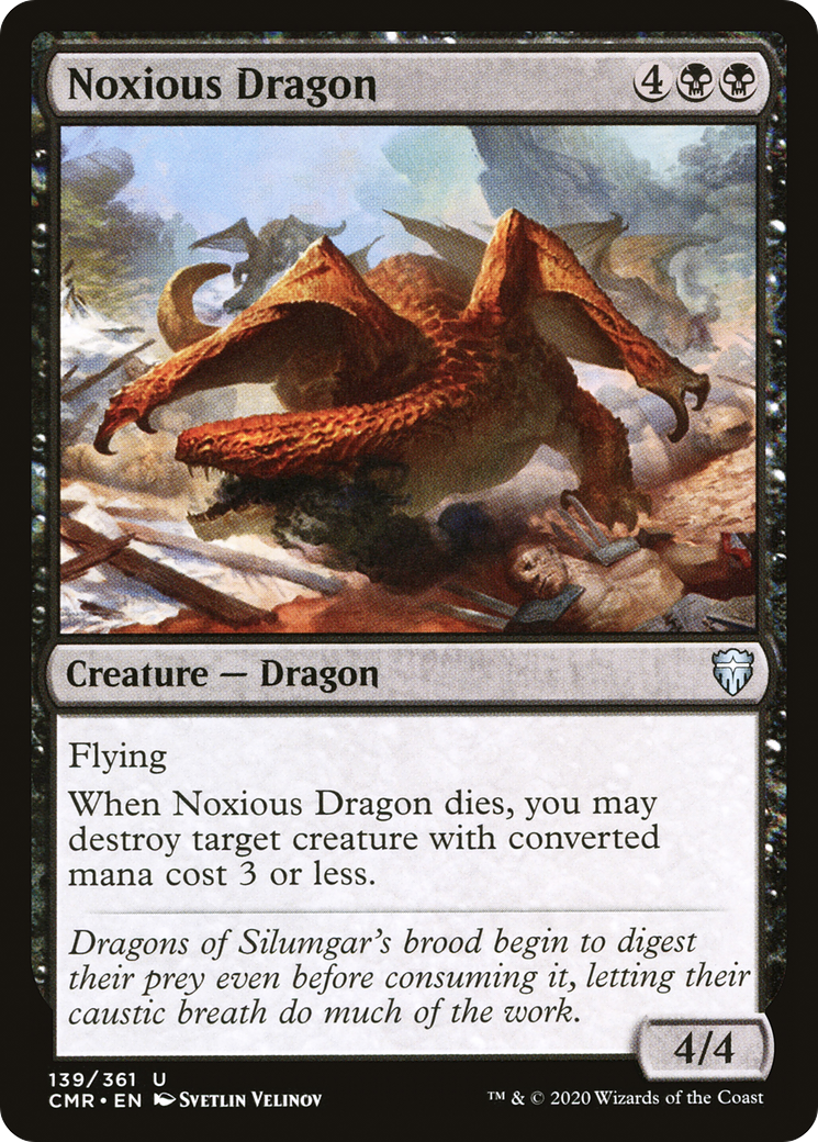Noxious Dragon (CMR-139) [Commander Legends] Foil