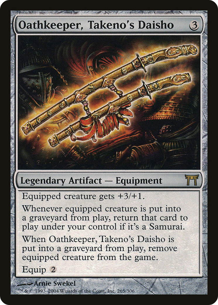 Oathkeeper, Takeno's Daisho (CHK-265) [Champions of Kamigawa]