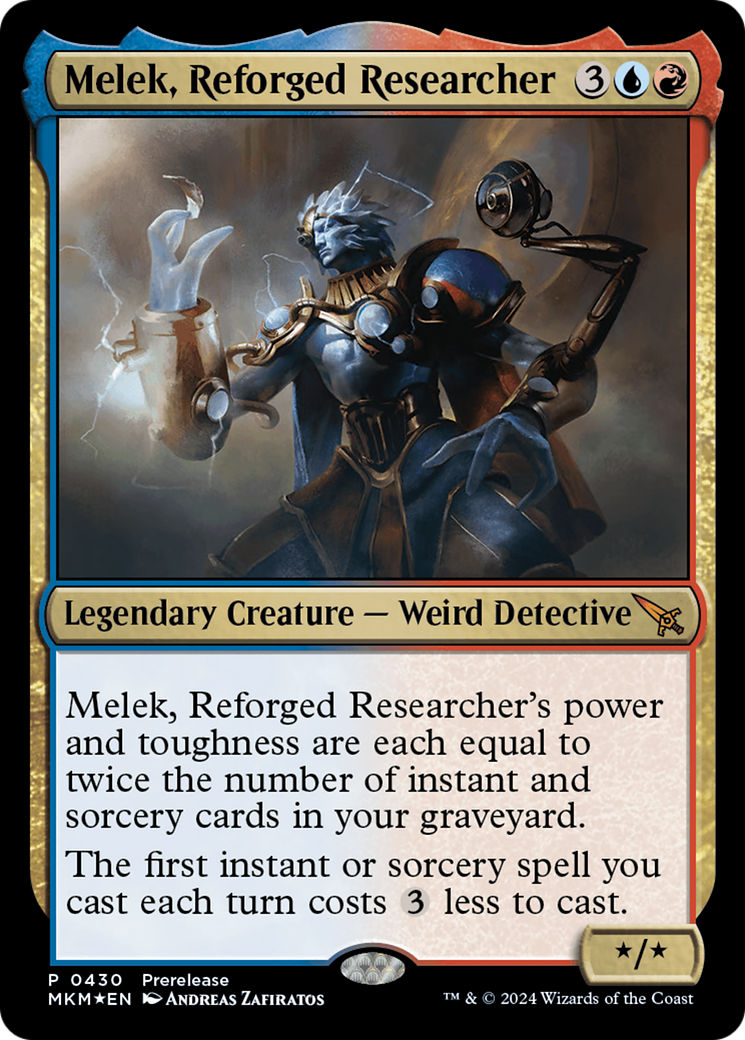 Melek, Reforged Researcher (PRE-430) [Murders at Karlov Manor] Foil