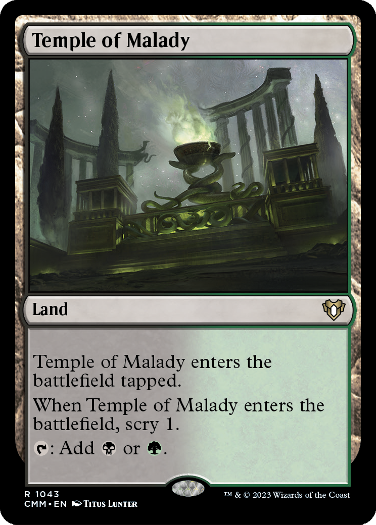 Temple of Malady (CMM-1043) [Commander Masters]