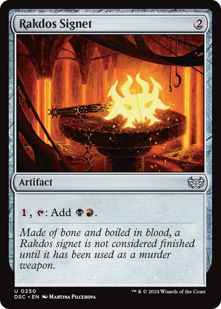 Rakdos Signet (DSC-250) [Duskmourn: House of Horror Commander]