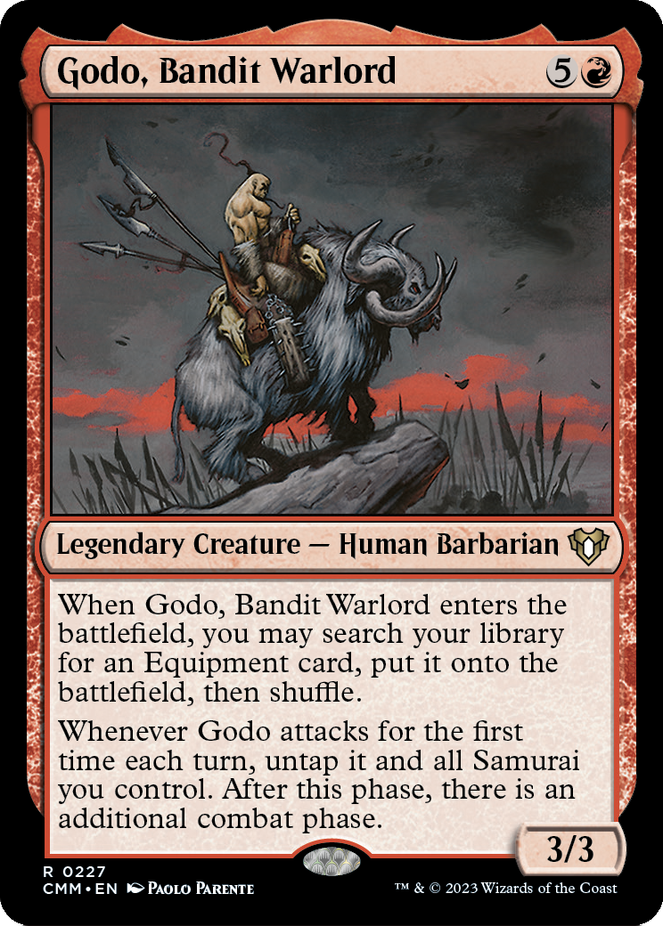 Godo, Bandit Warlord (CMM-227) [Commander Masters] Foil