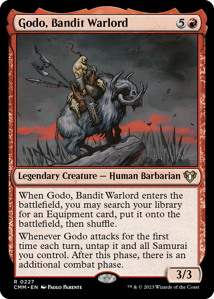 Godo, Bandit Warlord (CMM-227) [Commander Masters] Foil