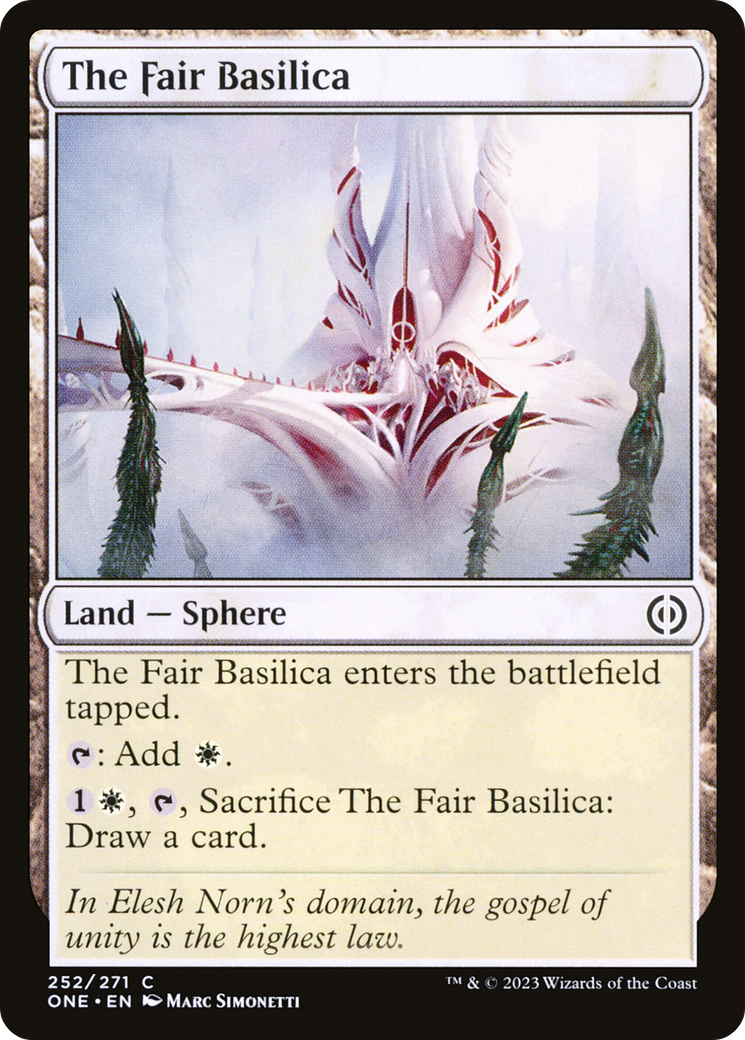 The Fair Basilica (ONE-252) [Phyrexia: All Will Be One] Foil