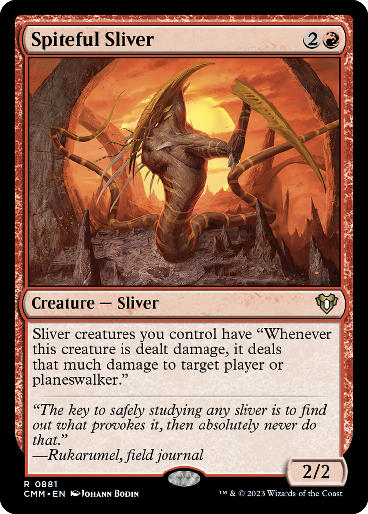 Spiteful Sliver (CMM-881) [Commander Masters]