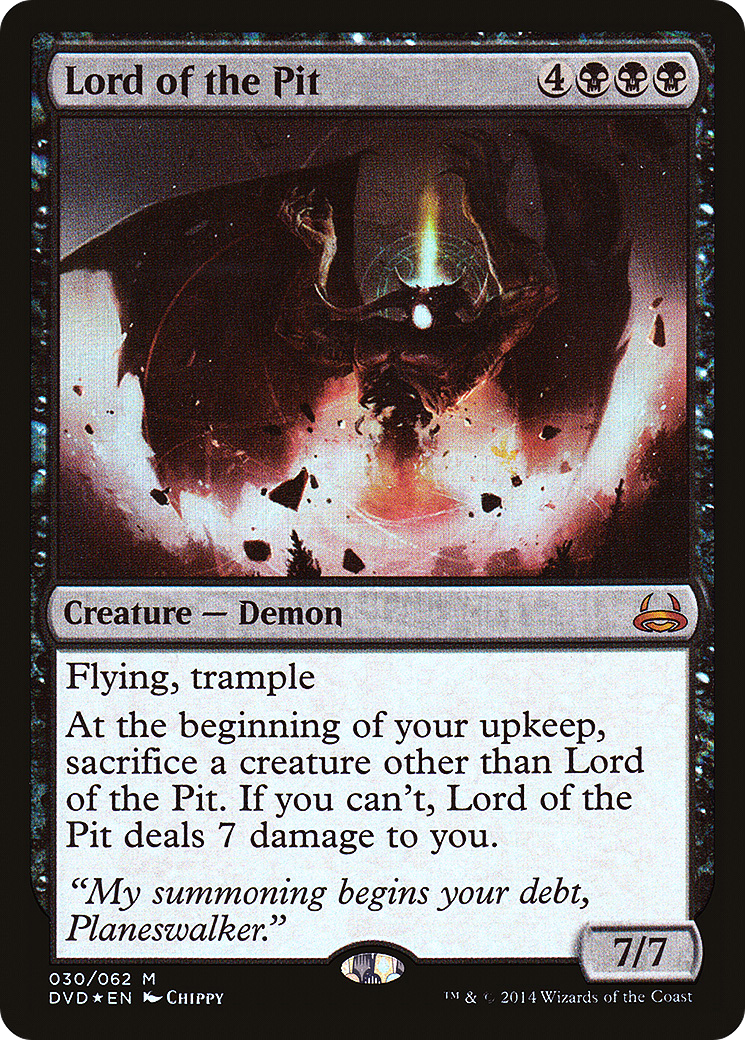 Lord of the Pit (DD3-030) [Duel Decks Anthology: Divine vs. Demonic] Foil