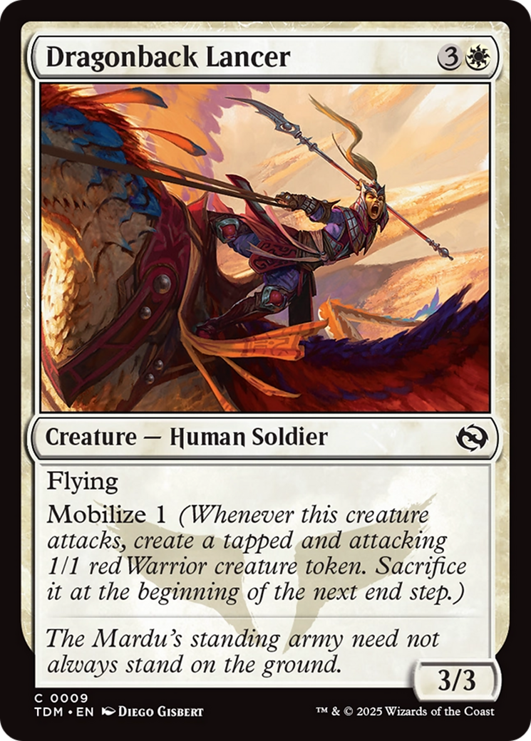 Dragonback Lancer (TDM-009) [Tarkir: Dragonstorm] Foil