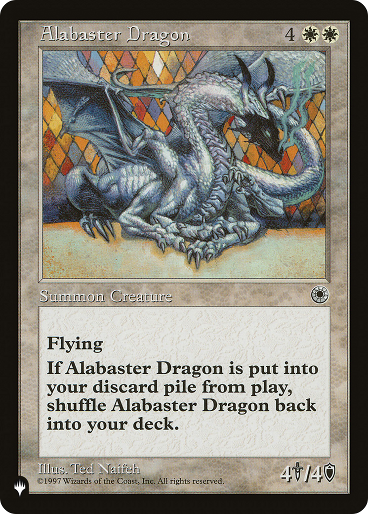 Alabaster Dragon (LIST-POR-1) [The List]