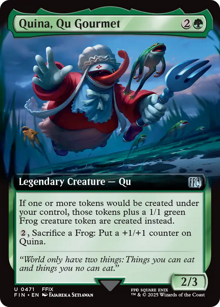 Quina, Qu Gourmet (Extended Art) (FIN-471) [FINAL FANTASY]: (Extended Art) Foil