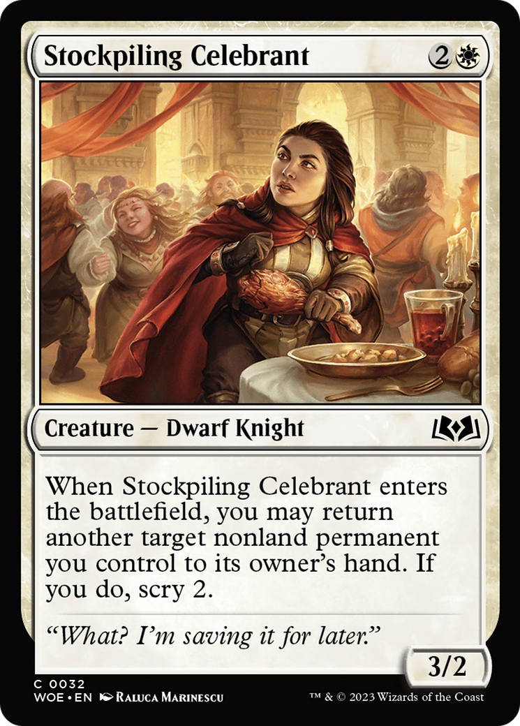 Stockpiling Celebrant (WOE-032) [Wilds of Eldraine]