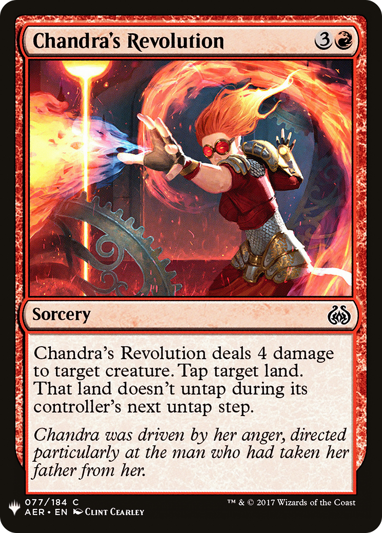 Chandra's Revolution (LIST-AER-77) [The List]