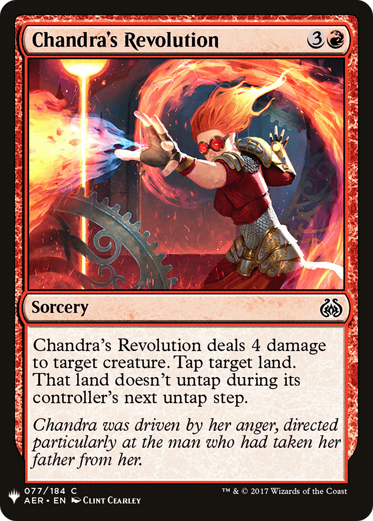 Chandra's Revolution (LIST-AER-77) [The List]