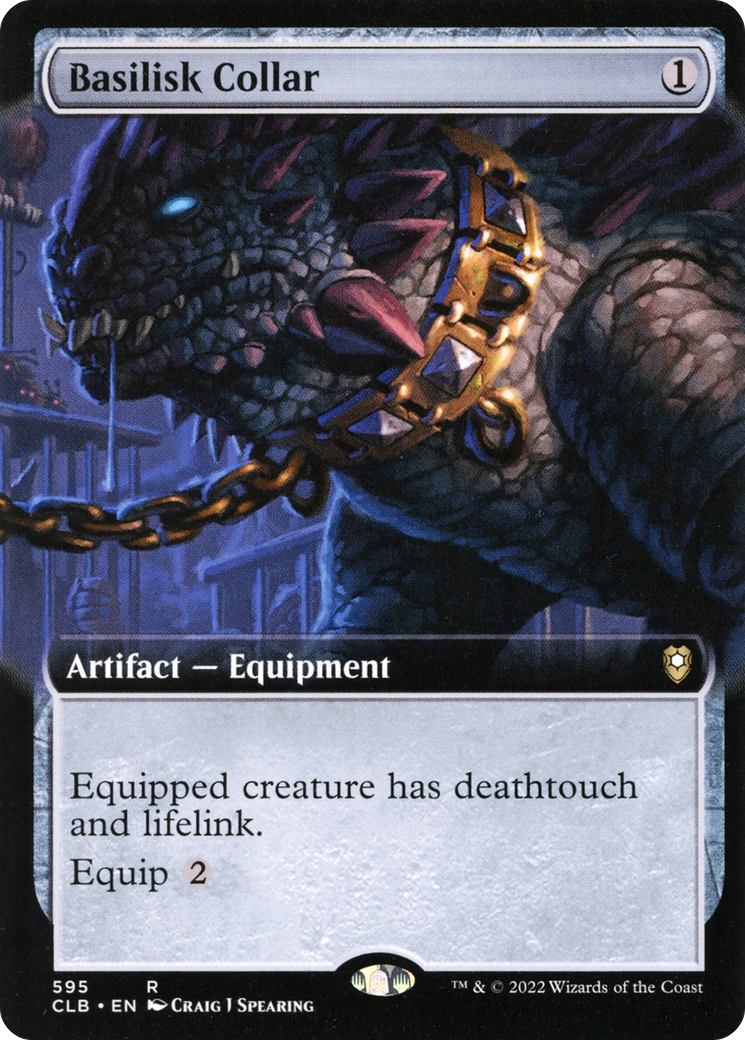 Basilisk Collar (Extended Art) (CLB-595) [Commander Legends: Battle for Baldur's Gate]