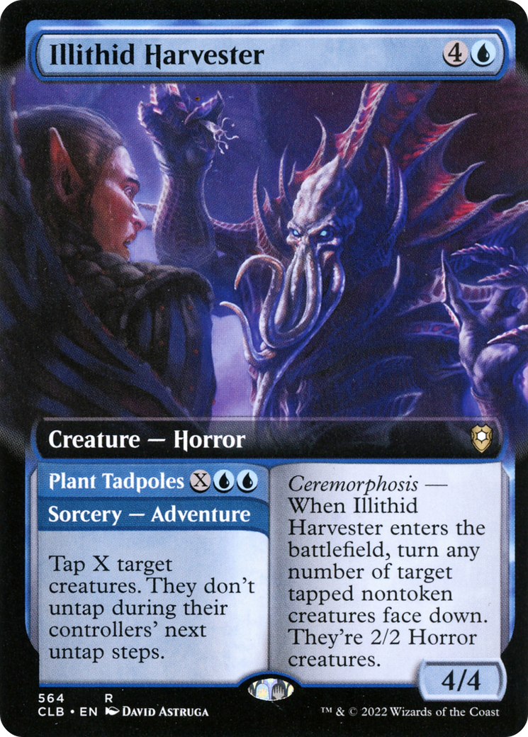 Illithid Harvester (Extended Art) (CLB-564) [Commander Legends: Battle for Baldur's Gate]