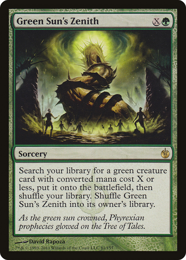 Green Sun's Zenith (MBS-081) [Mirrodin Besieged]