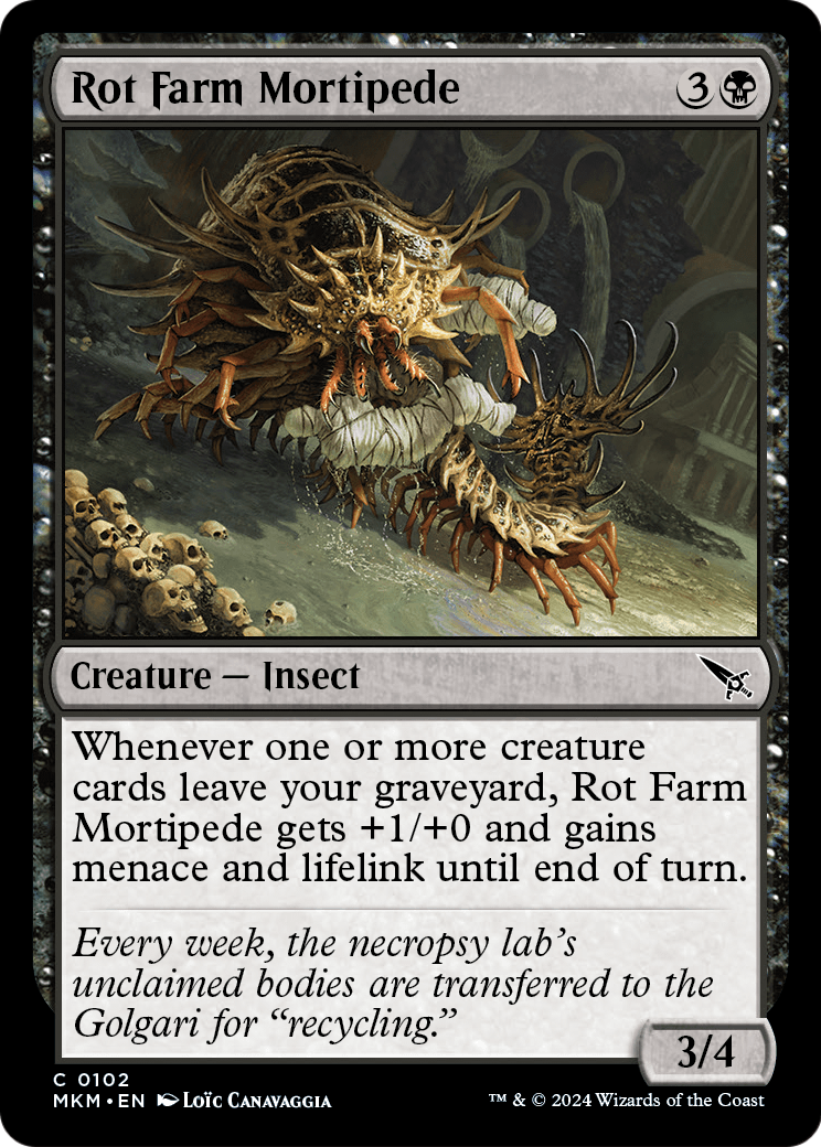 Rot Farm Mortipede (MKM-102) [Murders at Karlov Manor] Foil