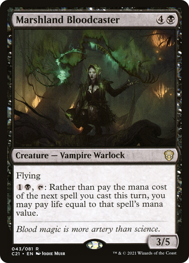 Marshland Bloodcaster (C21-043) [Commander 2021]