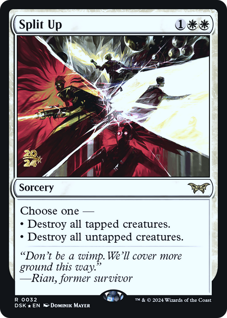 Split Up (PRE-32S) [Duskmourn: House of Horror Promos] Foil