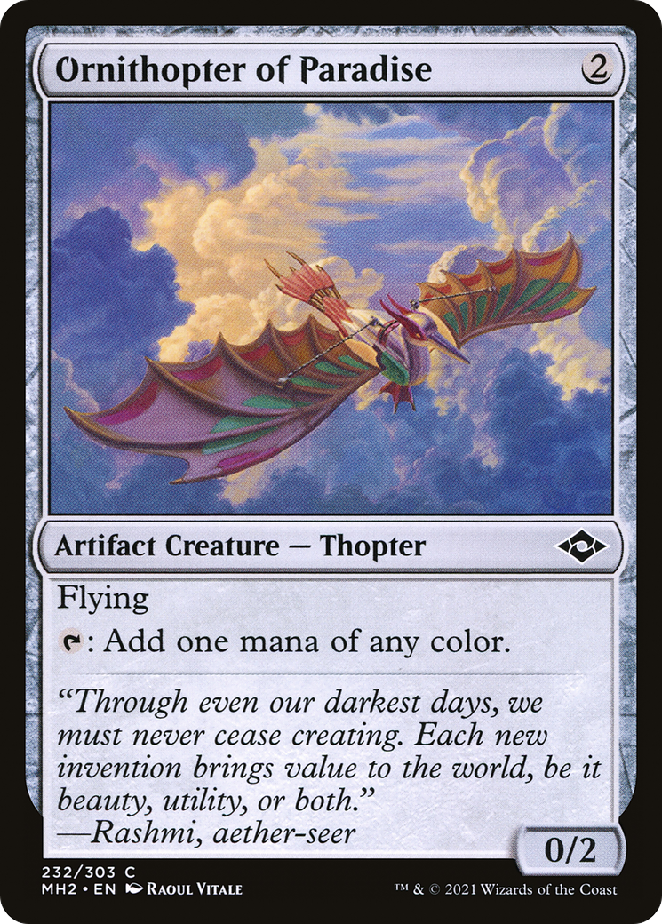Ornithopter of Paradise (MH2-232) [Modern Horizons 2]