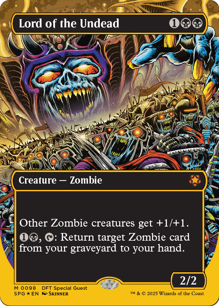 Lord of the Undead (Borderless) (First-Place Foil) (SPG-098) [Special Guests] Foil