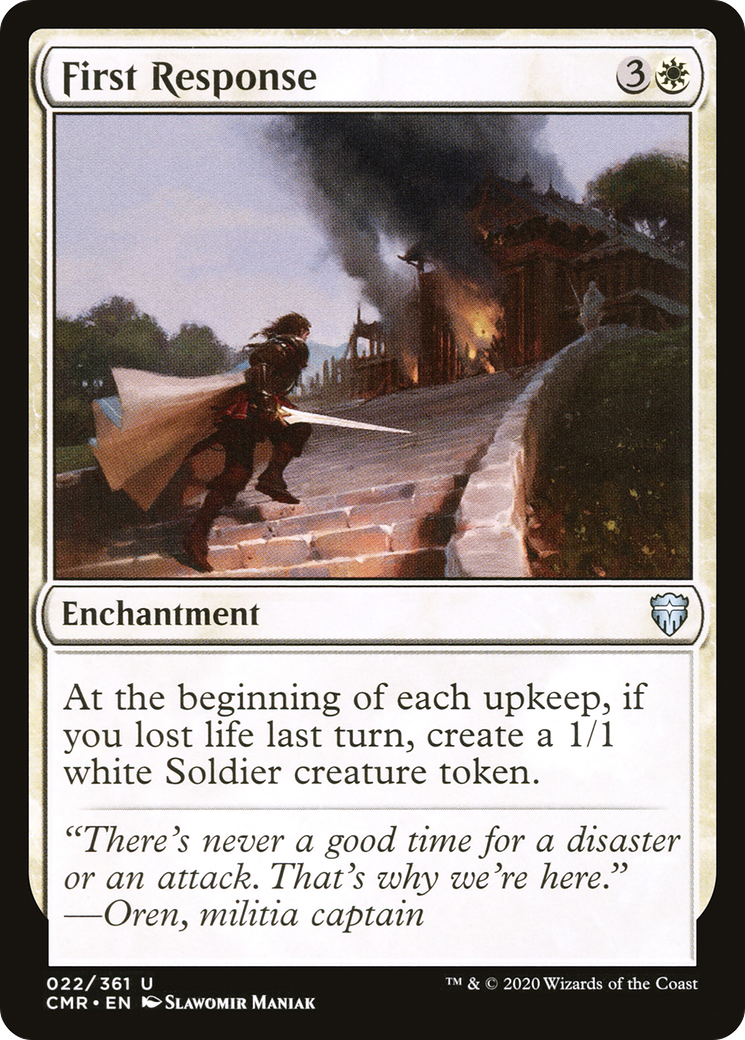 First Response (CMR-022) [Commander Legends] Foil