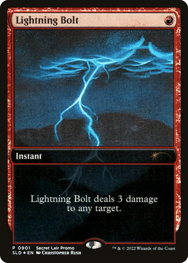 Lightning Bolt (SLD-901) [Secret Lair Drop]: (Full Art) Foil