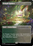 Temple Garden (CLU-282) [Ravnica: Clue Edition] (Borderless) Foil