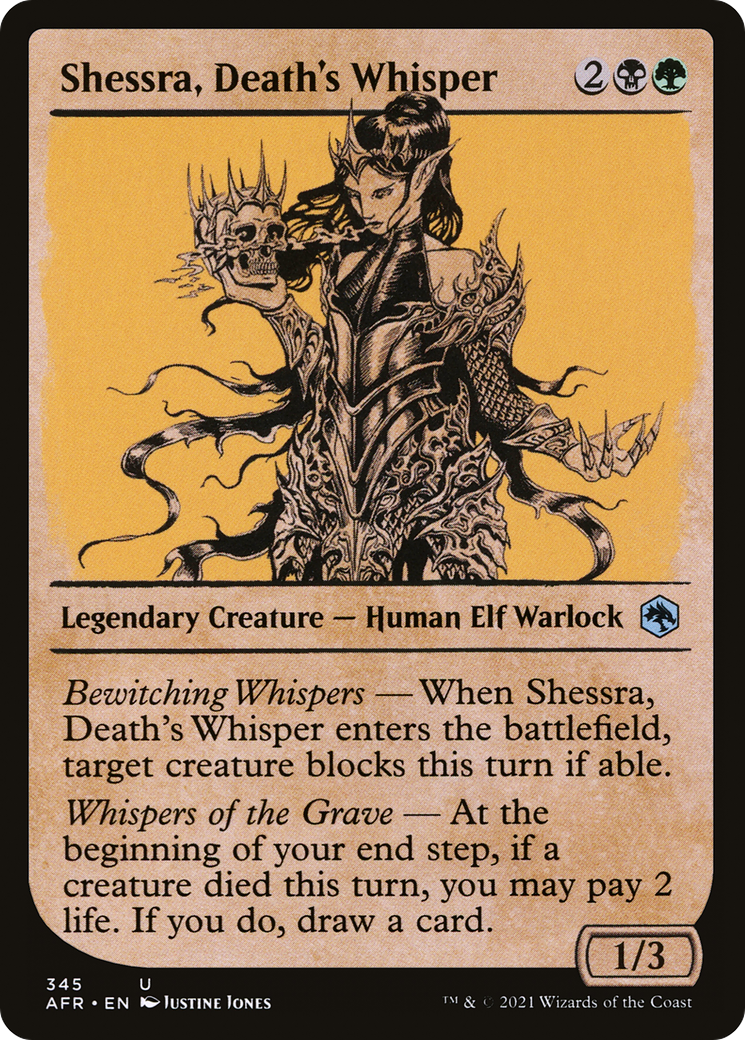 Shessra, Death's Whisper (Showcase) (AFR-345) [Adventures in the Forgotten Realms] Foil