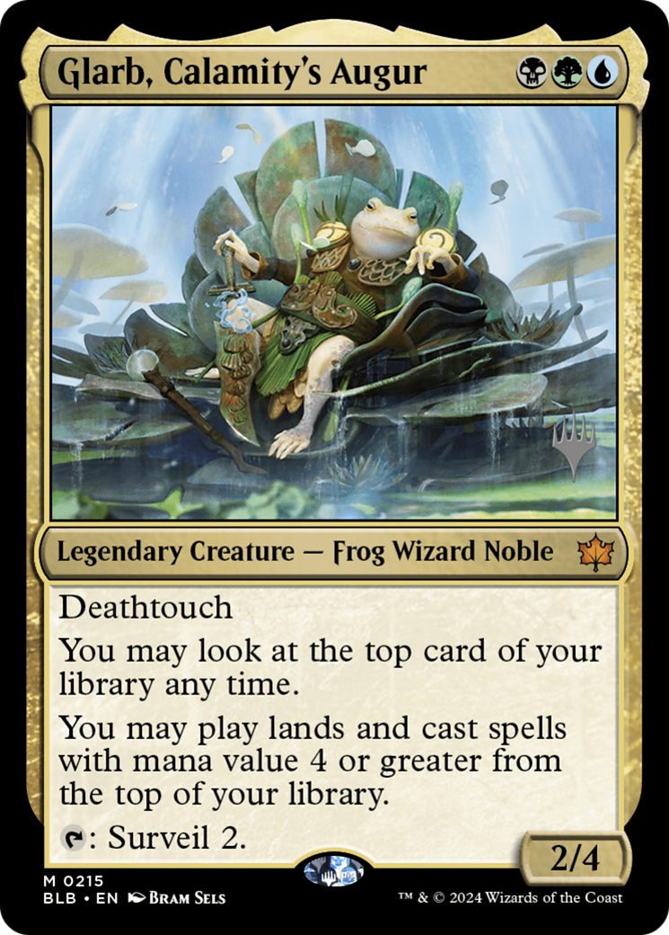 Glarb, Calamity's Augur (PPBLB-215P) [Bloomburrow Promos]