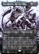 Karumonix, the Rat King (ONE-439) [Phyrexia: All Will Be One]: (Showcase) (Borderless) Foil