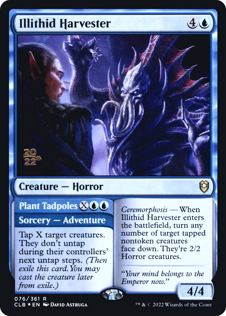 Illithid Harvester (PRE-076) [Battle for Baldur's Gate Promos] Foil