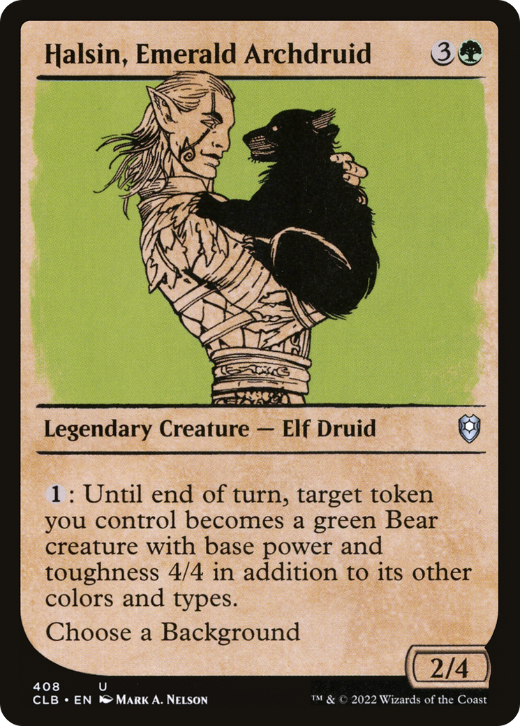 Halsin, Emerald Archdruid (Showcase) (CLB-408) [Commander Legends: Battle for Baldur's Gate]
