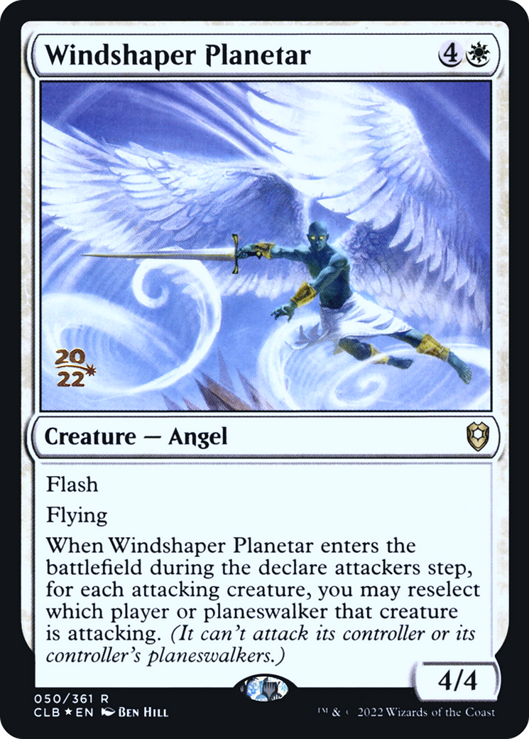 Windshaper Planetar (PRE-050) [Battle for Baldur's Gate Promos] Foil
