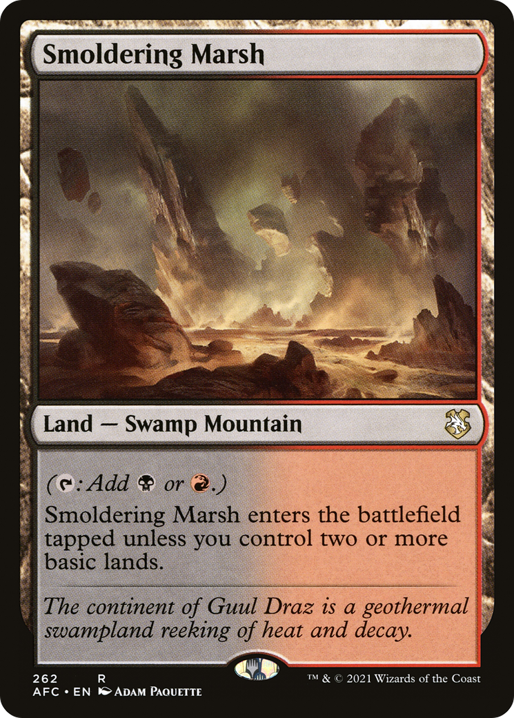 Smoldering Marsh (AFC-262) [Forgotten Realms Commander]