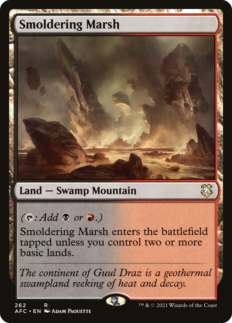 Smoldering Marsh (AFC-262) [Forgotten Realms Commander]
