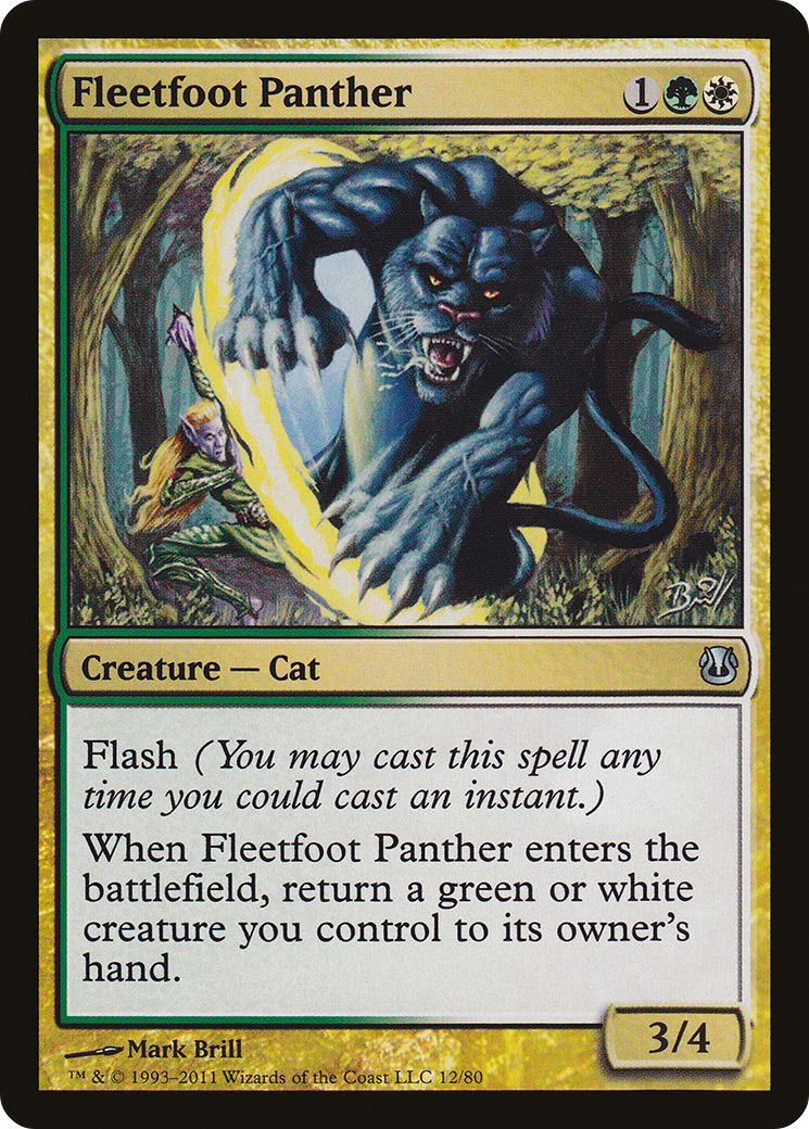 Fleetfoot Panther (DDH-012) [Duel Decks: Ajani vs. Nicol Bolas]