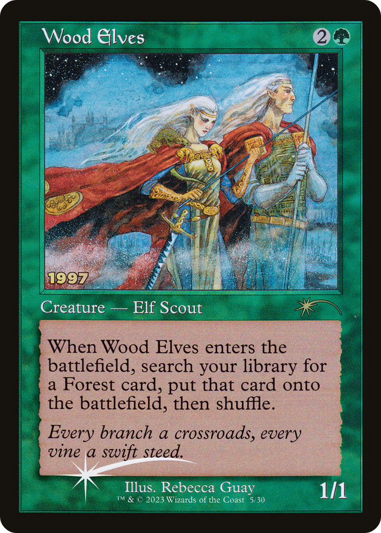 Wood Elves (30A-P-005) [30th Anniversary Play Promos] Foil