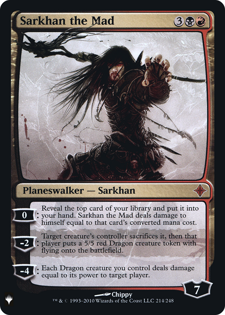 Sarkhan the Mad (LIST-ROE-214) [The List] Foil